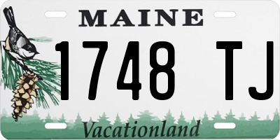 ME license plate 1748TJ