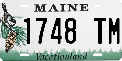 ME license plate 1748TM