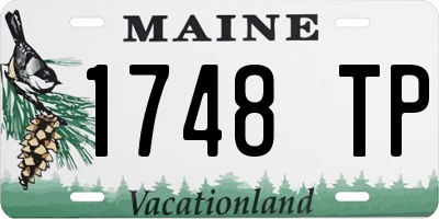 ME license plate 1748TP