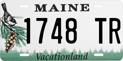 ME license plate 1748TR