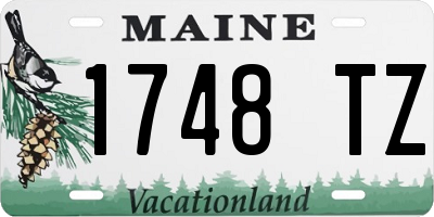 ME license plate 1748TZ