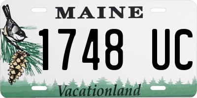 ME license plate 1748UC