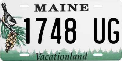ME license plate 1748UG