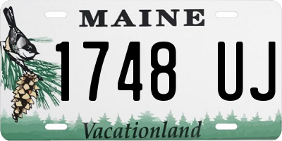 ME license plate 1748UJ