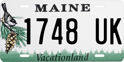 ME license plate 1748UK