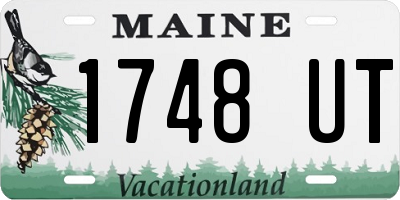 ME license plate 1748UT