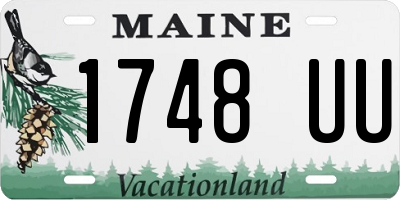 ME license plate 1748UU
