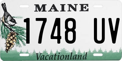 ME license plate 1748UV