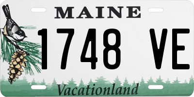 ME license plate 1748VE