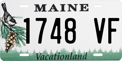ME license plate 1748VF