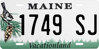 ME license plate 1749SJ