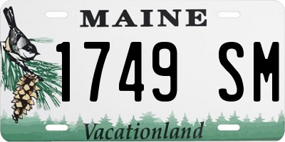 ME license plate 1749SM