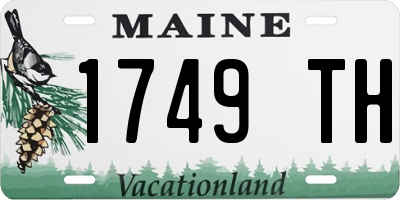ME license plate 1749TH