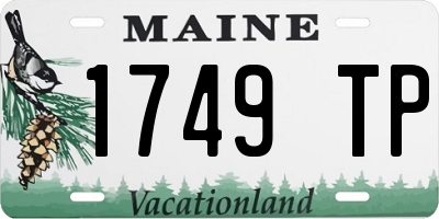 ME license plate 1749TP