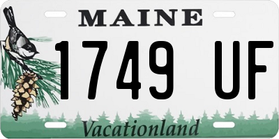 ME license plate 1749UF