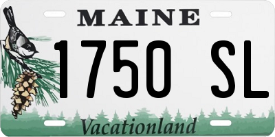 ME license plate 1750SL