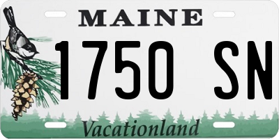 ME license plate 1750SN