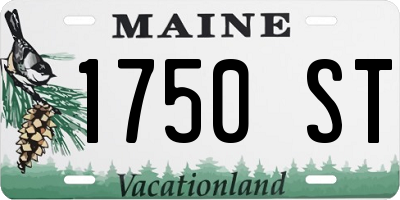 ME license plate 1750ST