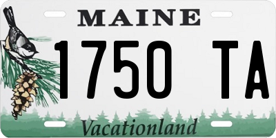 ME license plate 1750TA