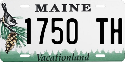 ME license plate 1750TH