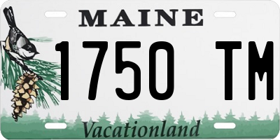 ME license plate 1750TM