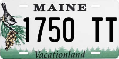 ME license plate 1750TT