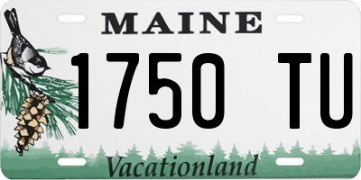 ME license plate 1750TU