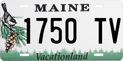 ME license plate 1750TV