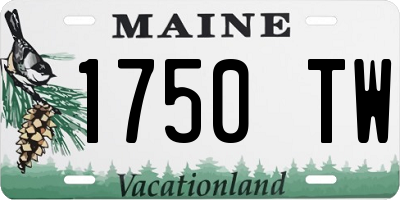 ME license plate 1750TW