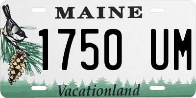 ME license plate 1750UM