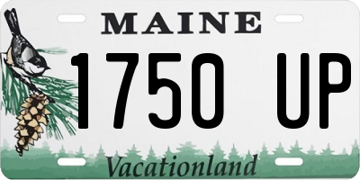 ME license plate 1750UP