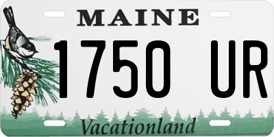 ME license plate 1750UR