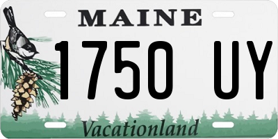 ME license plate 1750UY