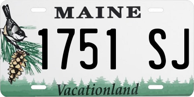ME license plate 1751SJ