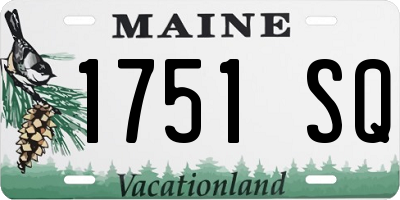 ME license plate 1751SQ