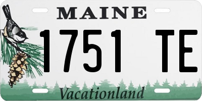 ME license plate 1751TE