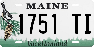 ME license plate 1751TI
