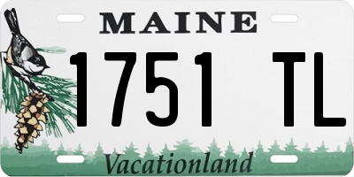 ME license plate 1751TL