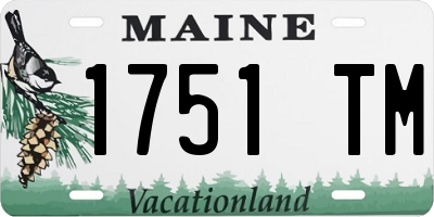 ME license plate 1751TM