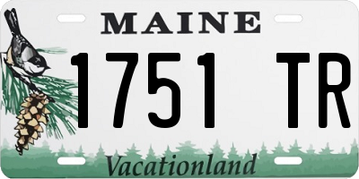 ME license plate 1751TR