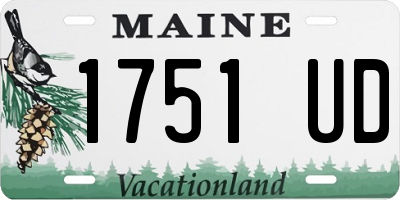 ME license plate 1751UD