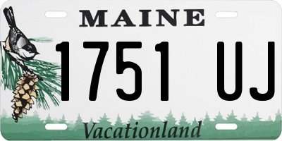 ME license plate 1751UJ