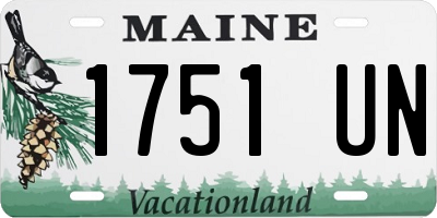 ME license plate 1751UN