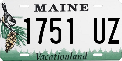 ME license plate 1751UZ