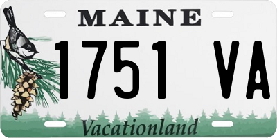 ME license plate 1751VA