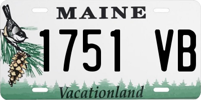 ME license plate 1751VB