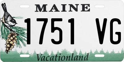 ME license plate 1751VG