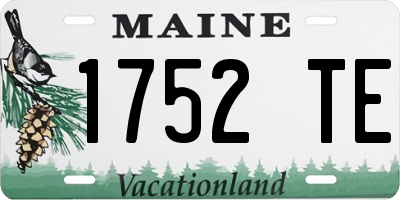 ME license plate 1752TE