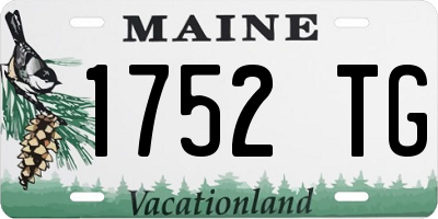 ME license plate 1752TG