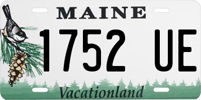 ME license plate 1752UE